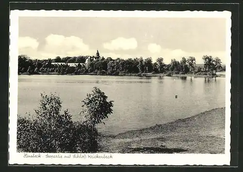 AK Hinsbeck, Seepartie mit Schloss Krickenbeck