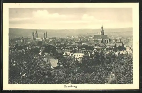 AK Naumburg / Saale, Blick aus der Vogelschau