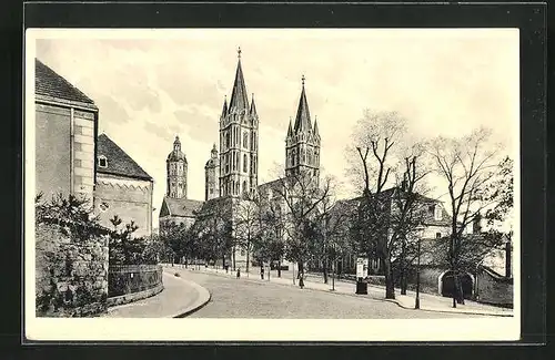 AK Naumburg / Saale, Dom von Norden gesehen