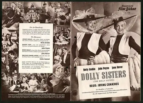 Filmprogramm IFB Nr. 1116, Dolly Sisters, Betty Grable, John Payne, Regie: Irving Cummings
