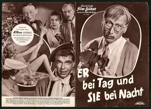 Filmprogramm IFB Nr. 4025, Er bei Tag und sie bei Nacht, Günther Lüders, Renate Holm, Regie: Herbert B. Fredersdorf