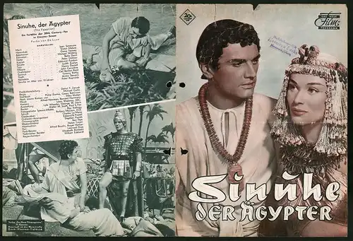 Filmprogramm DNF, Sinuhe der Ägypter, Jean Simmone, Victor Mature, Regie: Michael Curtiz