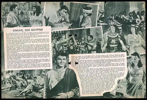 Filmprogramm DNF, Sinuhe der Ägypter, Jean Simmone, Victor Mature, Regie: Michael Curtiz