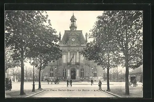 AK Parc-St-Maur, La Mairie, Blick zum Rathaus