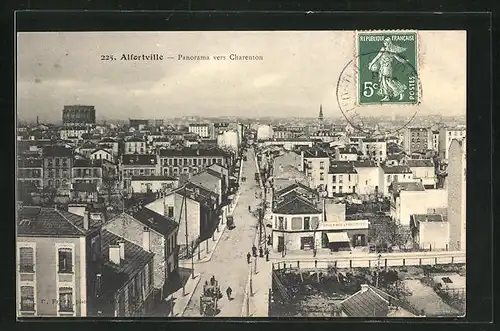 AK Alfortville, Panorama vers Charenton