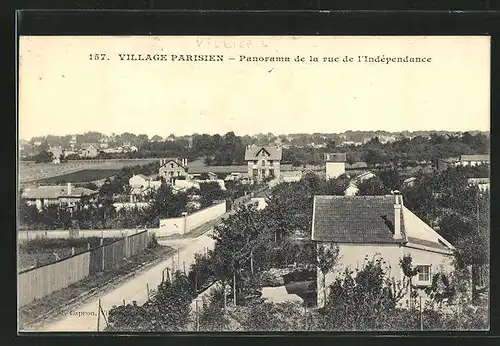 AK Village Parisien, Panorama de la rue de l'Independance