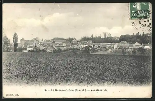 AK La Queue-en-Brie, vue generale
