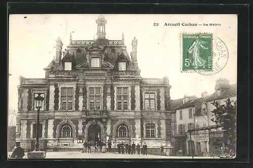 AK Arcueil-Cachan, La Mairie, Partie am Rathaus