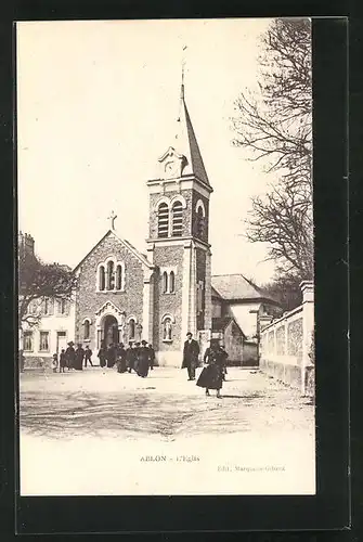 AK Ablon, L`Église, Ansicht der Kirche