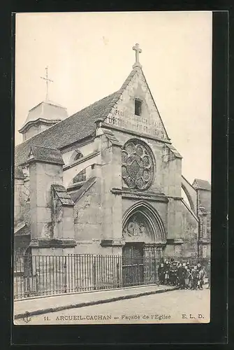 AK Arcueil-Cachan, L`Église, Ansicht der Kirche