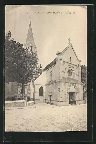 AK Nogent-sur-Marne, L`Église, Ansicht der Kirche