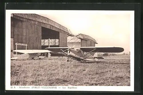 AK Orly, Aérodrome d`Orly-Villeneuve, Les Baptêmes