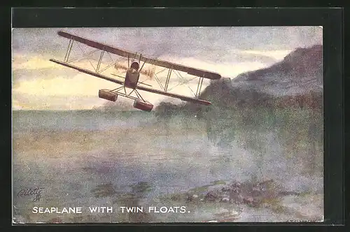 AK Wasserflugzeug, Seaplane with twin floats