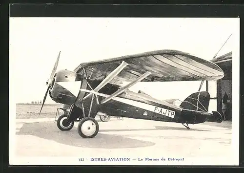 AK Istres-Aviation, Le Morane de Détroyat, Flugzeug