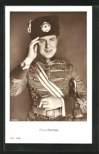 AK Schauspieler Paul Richter in Uniform