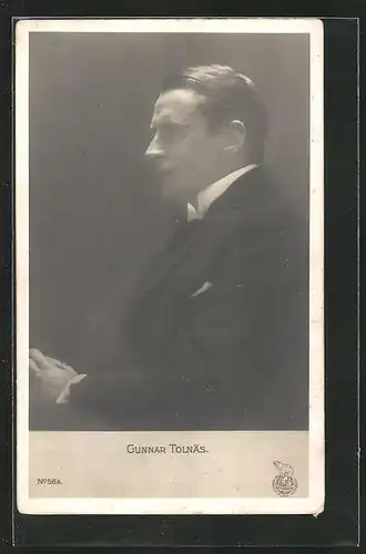 AK Schauspieler Gunnar Tolnäs im Anzug