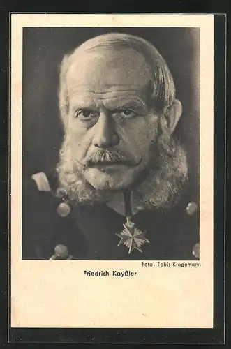 AK Schauspieler Friedrich Kayssler mit Backenbart in Uniform