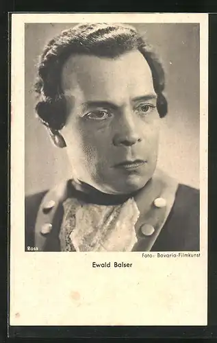 AK Schauspieler Ewald Balser im altertümlichen Kostüm