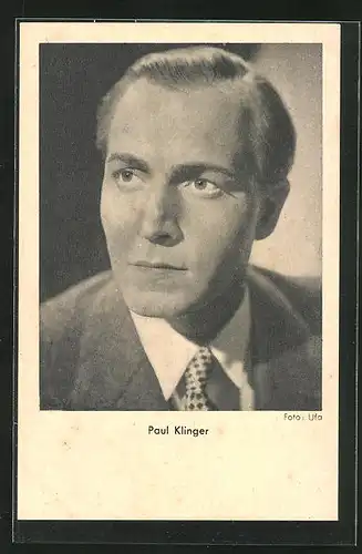 AK Schauspieler Paul Klinger