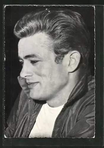 AK Schauspieler James Dean im Profil