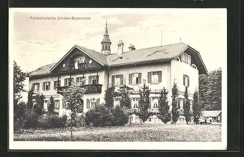 AK Dietramszell, Hotel der Ferienkolonie Linden-Baiernrain