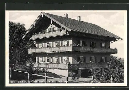 AK Bad Heilbrunn /Bay. Hochland, Hotel Landhaus Kleeberger