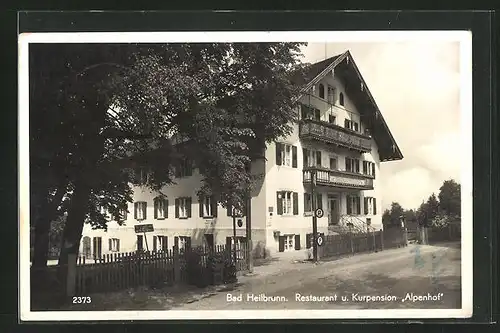 AK Bad Heilbrunn, Restaurant und Kurpension Alpenhof