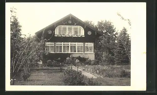 Foto-AK Feldafing, Hotel-Pension Leitner-Haus 1952