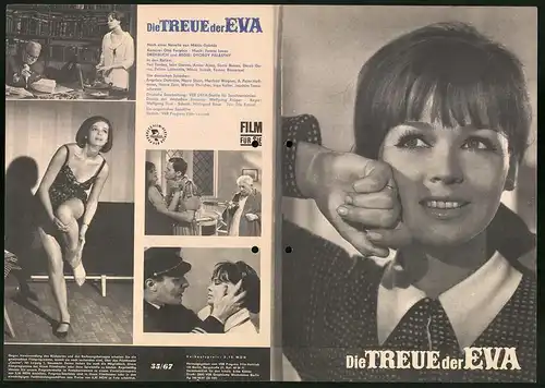 Filmprogramm Film für Sie Nr. 35 /67, Die Treue der Eva, Teri Torday, Ivan Darvas, Regie: György Palasthy