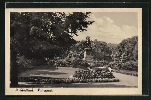 AK M. Gladbach, Partie im Kaiserpark