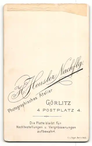 Fotografie Heusler, Görlitz, Portrait schönes Fräulein in Bluse mit Brosche und Halskette