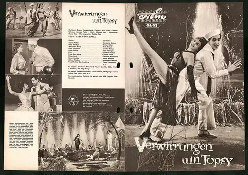 Filmprogramm PFP Nr. 64 /63, Verwirrungen um Topsy, Germaine Damar, Walter Giller, Regie: Geza von Cziffra