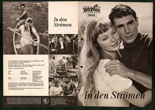 Filmprogramm PFP Nr. 59 /63, In den Strömen, Marina Vlady, Robert Hossein, Regie: Vladimir Vlcek