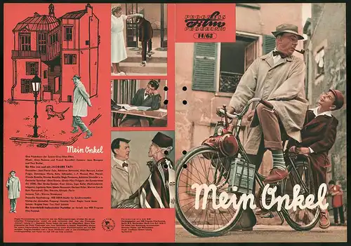 Filmprogramm PFP Nr. 14 /62, Mein Onkel, Jean-Pierre Zola, Adrienne Servantie, Regie: Jacques Tati