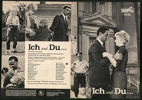 Filmprogramm PFP Nr. 94 /65, Ich und Du..., Barbara Barrie, Bernie Hamilton, Regie: Larry Peerce