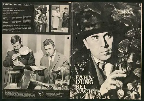Filmprogramm PFP Nr. 85 /65, Fahndung bei Nacht, G. Kalojantschew, N. Kokanowa, Regie: Rangel Waltchanow