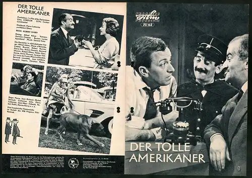 Filmprogramm PFP Nr. 75 /65, Der tolle Amerikaner, Alfred Adam, Ellane d`Almeida, Regie: Robert Dhery