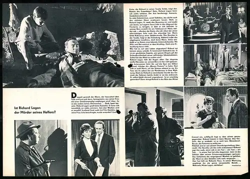 Filmprogramm PFP Nr. 61 /65, Der Mann, der einen Mord vergass, William Franklyn, Moira Redmond, Regie: Lance Comfort