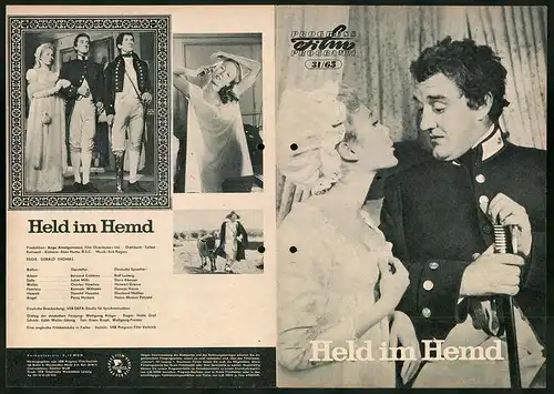 Filmprogramm PFP Nr. 31 /65, Held im Hemd, Bernard Cribbins, Juliet Mills, Regie: Gerald Thomas