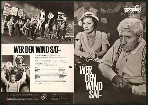 Filmprogramm PFP Nr. 3 /65, Wer den Wind sät..., Spencer Tracy, Fredric March, Regie: Stanley Kramer