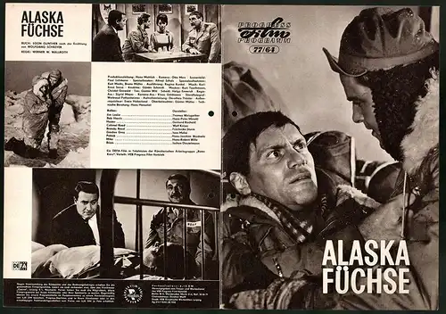 Filmprogramm PFP Nr. 77 /64, Alaska Füchse, Thomas Weisgerber, Hans-Peter Minetti, Regie: Werner W. Wallroth