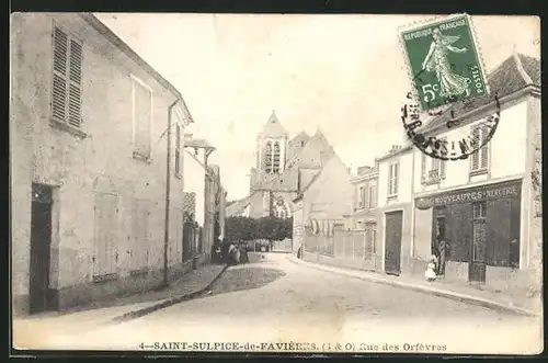 AK Saint-Sulpice-de-Favieres, Rue des Orfevres