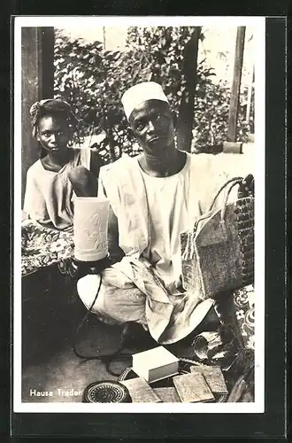 AK Hausa Trader, Afrikanischer Händler mit einer Tasche