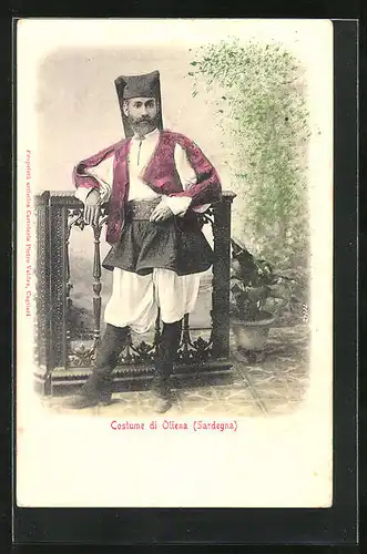 AK Oliena /Sardegna, Costume di Oliena, Italiener in Tracht
