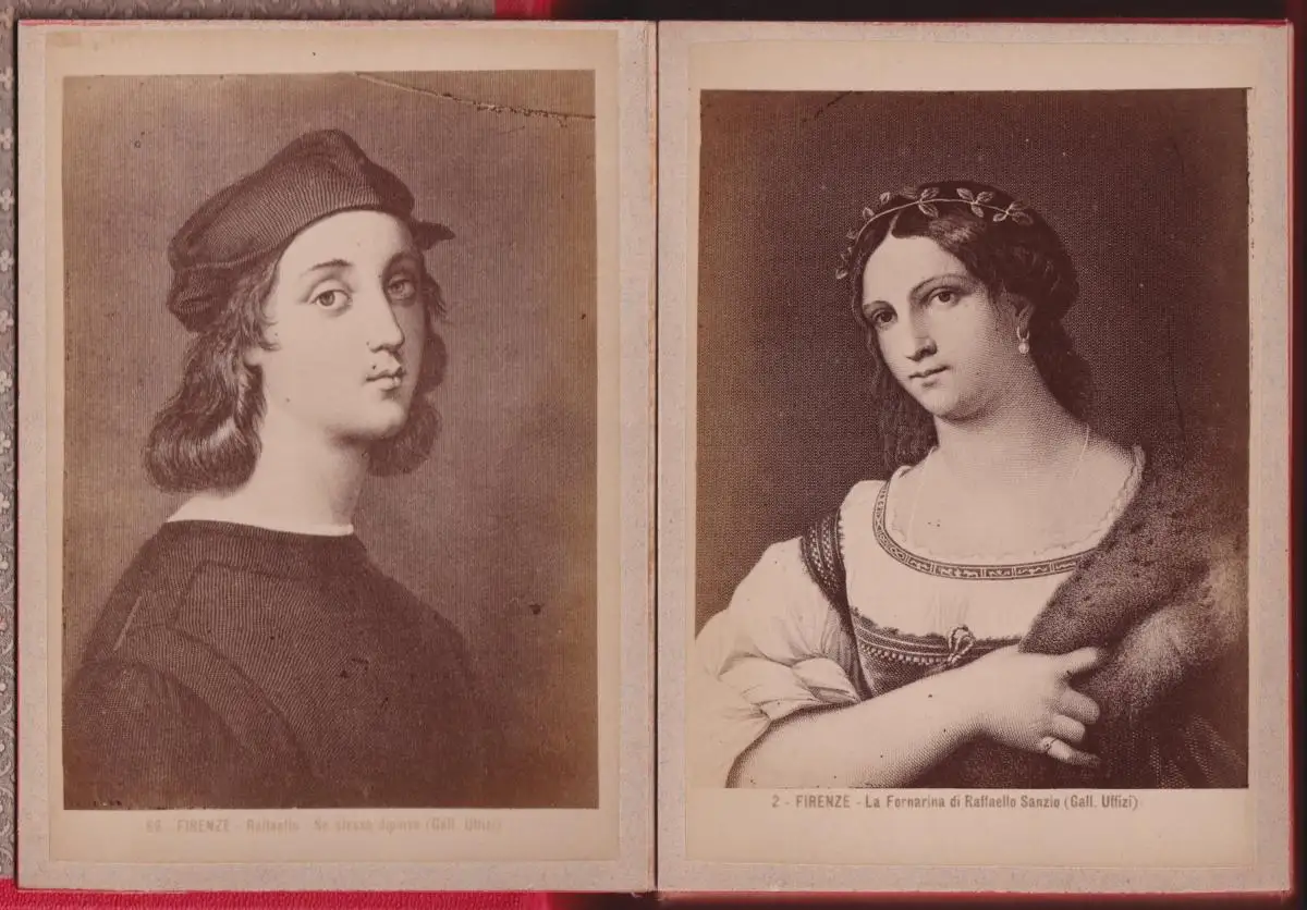 Fotoalbum 24 Fotografien vom Fotograf Guiseppe Pineider, Gemäldefotos aus Florenz / Firenze 1
