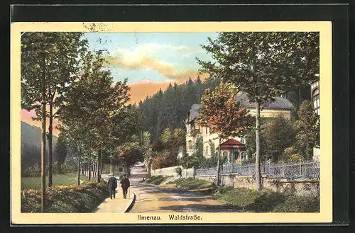 AK Ilmenau, Blick in die Waldstrasse