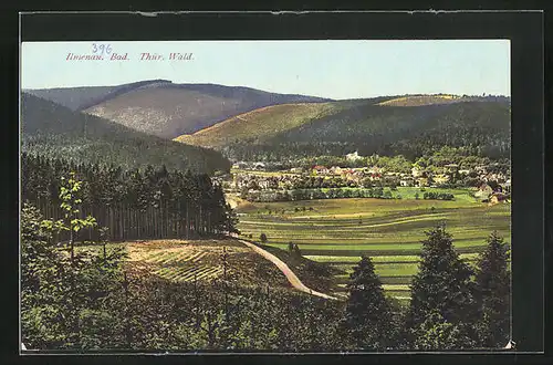 AK Bad Ilmenau / Thür. Wald, Ort im Sonnenschein