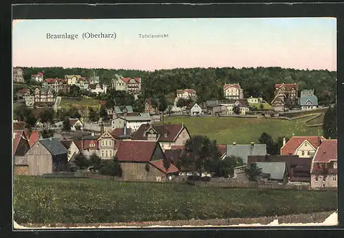 Goldfenster-AK Braunlage /Oberharz, Totalansicht