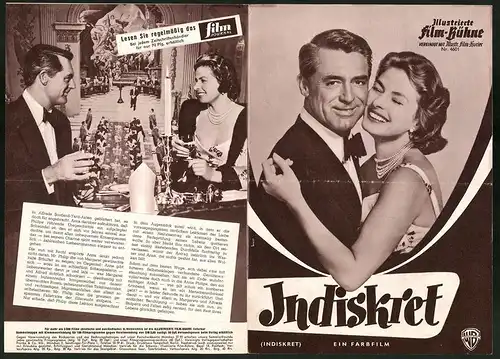 Filmprogramm IFB Nr. 4601, Indiskret, Cary Grant, Ingrid Bergman, Regie: Stanley Donen