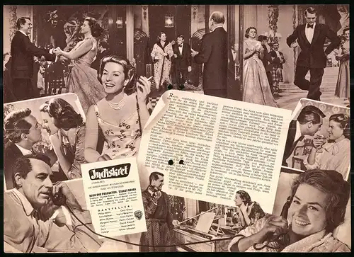 Filmprogramm IFB Nr. 4601, Indiskret, Cary Grant, Ingrid Bergman, Cecil Parker, Regie: Stanley Donen